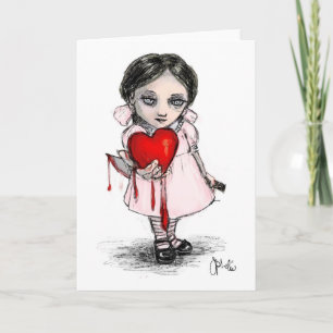 Malicious Valentine Girl Feiertagskarte
