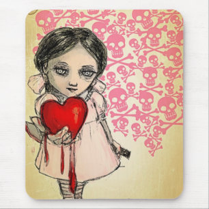 Malicious Valentine Girl Mousepad