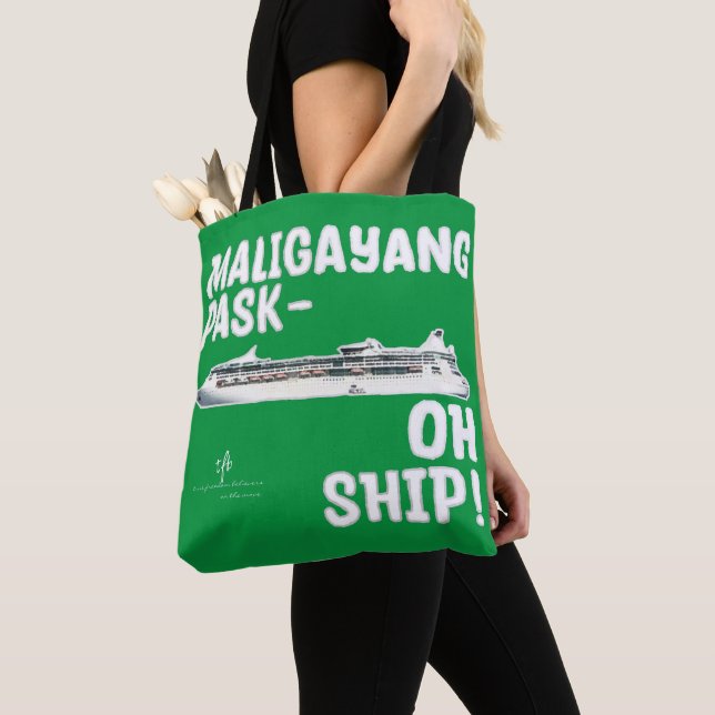 Maligayang Pask-OH SHIP! Grün/Silber Chrs. Kreuzfa Tasche (Von Nahem)