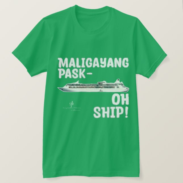Maligayang Pask-OH SHIP! Silver Christmas Cruise T-Shirt (Design vorne)