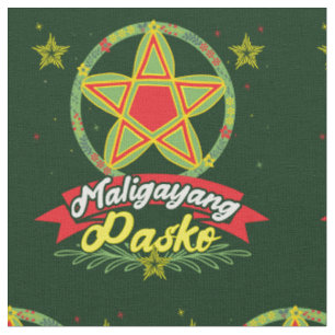 Maligayang Pasko Filipino Weihnachten Philippinen Stoff
