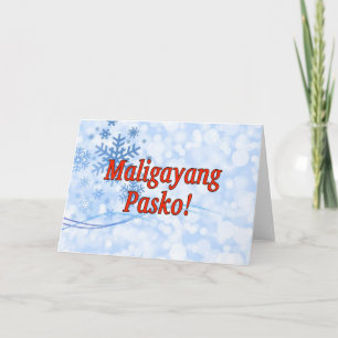 Maligayang Pasko! Frohe Weihnachten in Tagalogrf