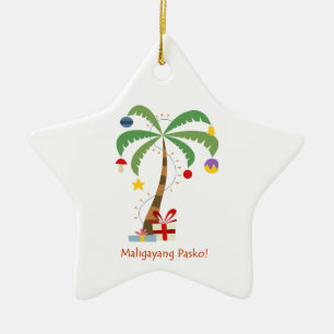 Maligayang Pasko ! Ornement d'arbre de Noël