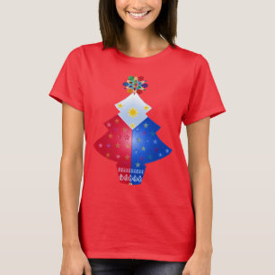 Maligayang Pasko, Philippinen-Weihnachtsbaum T-Shirt