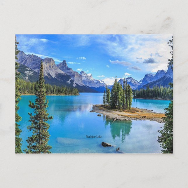 Maligne Lake, Alberta, Kanada Postkarte (Vorderseite)