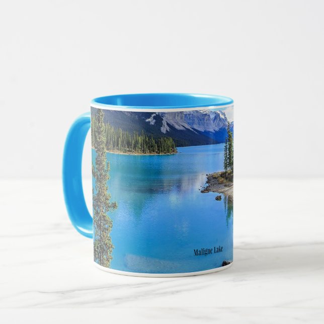 Maligne Lake, Alberta, Kanada Tasse (Vorderseite Links)