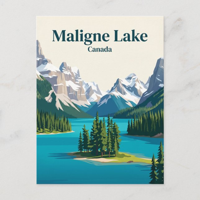Maligne Lake Kanada Postkarte (Vorderseite)