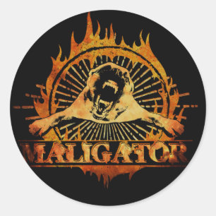 Malinois - Belgischer Hirte - Mechelaar - Maligato Runder Aufkleber