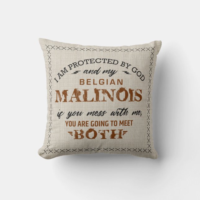 Malinois - belgischer Schäfer - Mechelaar Kissen (Vorderseite)