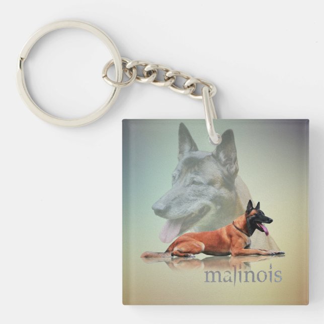Malinois - belgischer Schäfer - Mechelaar - Schlüsselanhänger (Vorderseite)