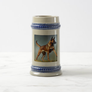 Malinois Belgium Shepherd Dog Bierglas