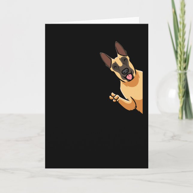 Malinois Dog Belgium Shepherd Dog Karte (Vorderseite)