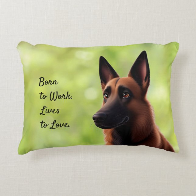 Malinois Dog Dekokissen (Vorderseite)