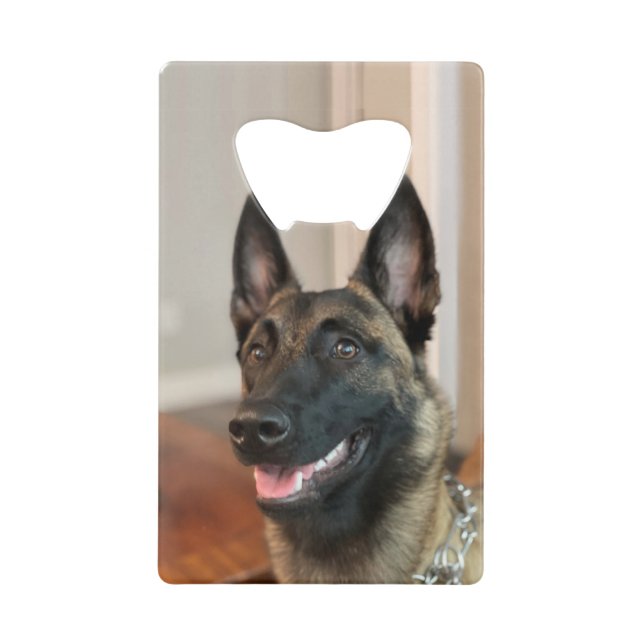 Malinois Dog Geldbeutel Flaschenöffner (Vorderseite)