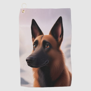 Malinois Dog Golfhandtuch