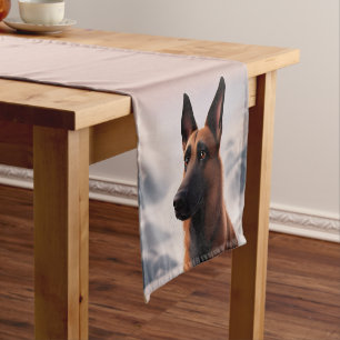 Malinois Dog Kurzer Tischläufer