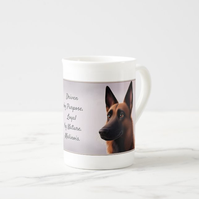 Malinois Dog Prozellantasse (Vorderseite Rechts)