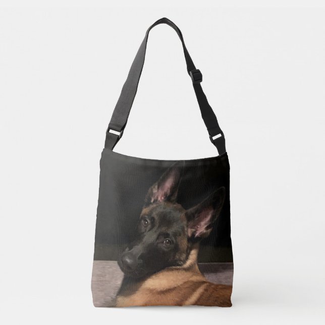 Malinois Dog Tragetaschen Mit Langen Trägern (Vorderseite)