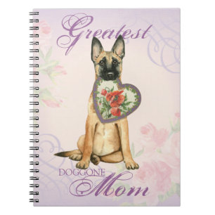 Malinois Heart Mama Notebook Notizblock