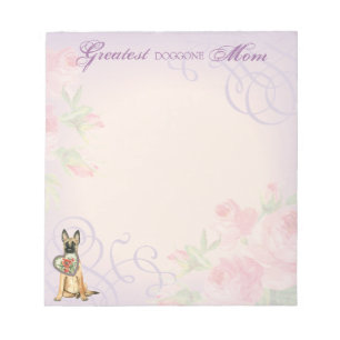 Malinois Heart Mama Notizblock