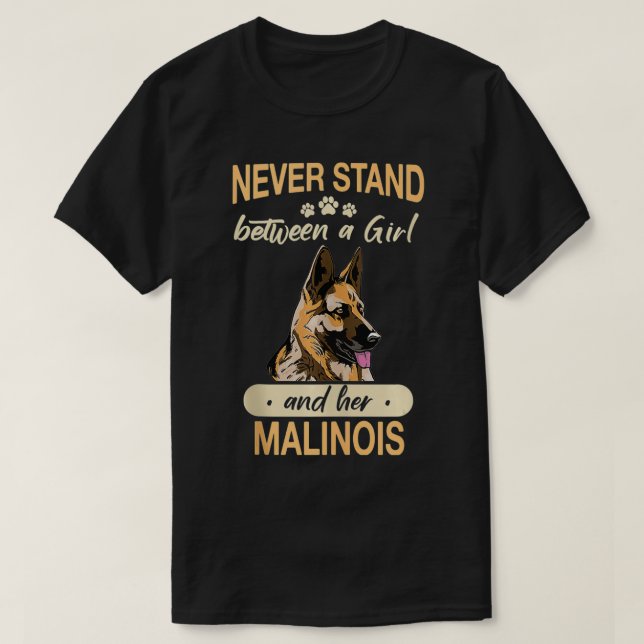 Malinois Hund T-Shirt (Design vorne)