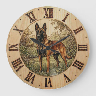 Malinois Hunde Wanduhr – Wohnungsdekoration