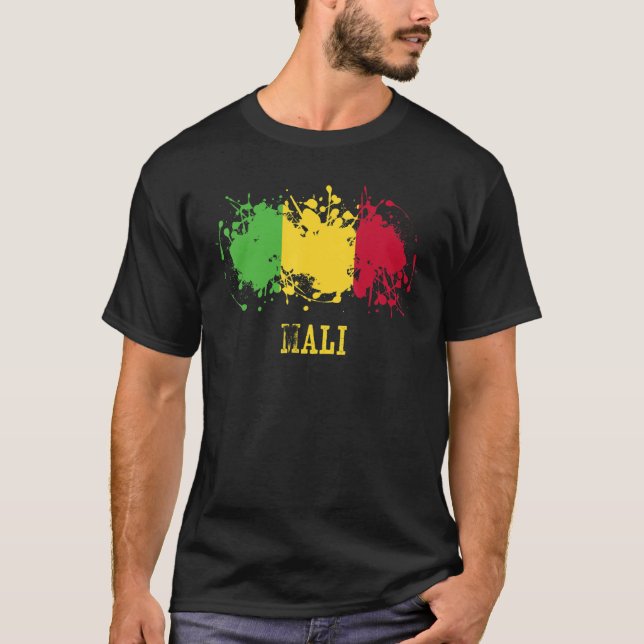 Malische Enthusiasten für Mali und Mali T-Shirt (Vorderseite)