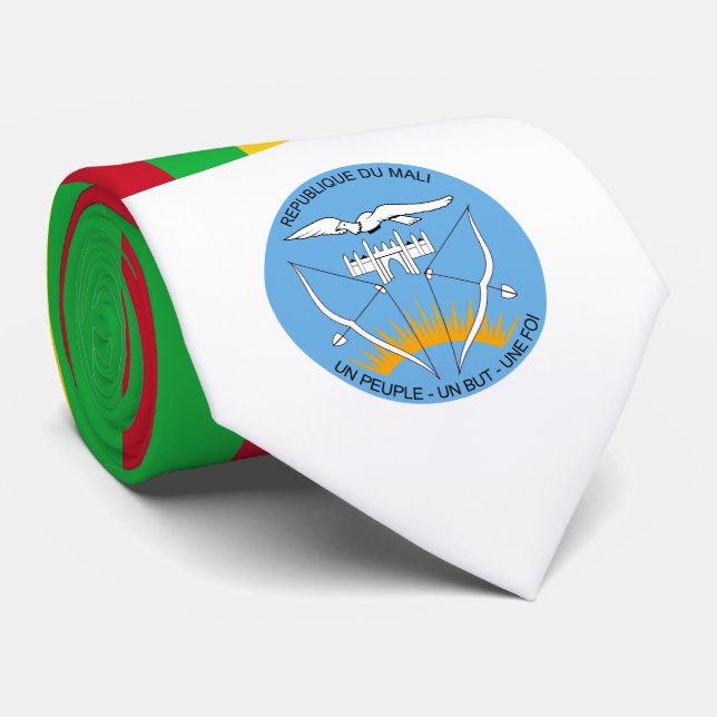 Malische Flagge und Wappen, Flagge Malis Krawatte (Gerollt)