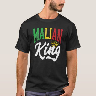 Malischer König Mali Malier Mali-Flagge T-Shirt