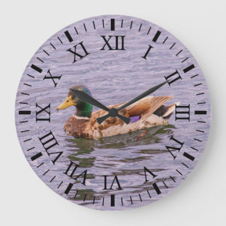 Mallard an der Wall-Uhr Große Wanduhr