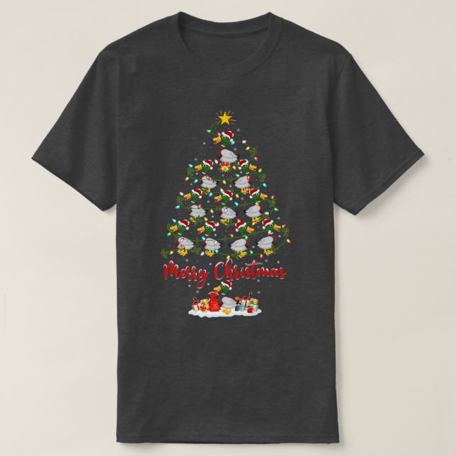 Mallard Bird Lover Matching Santa Mallard Christma T-Shirt (Design vorne)