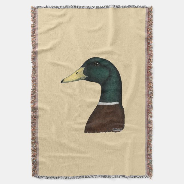 Mallard Drake Head Decke (Vorderseite Vertikal)