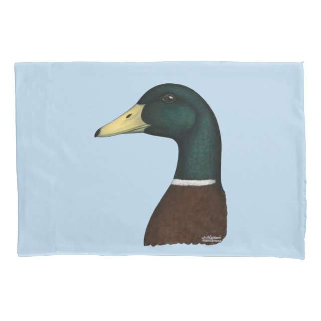 Mallard Drake Head Kissenbezug (Vorderseite)