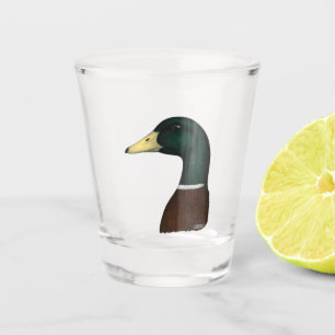 Mallard Drake Head Schnapsglas
