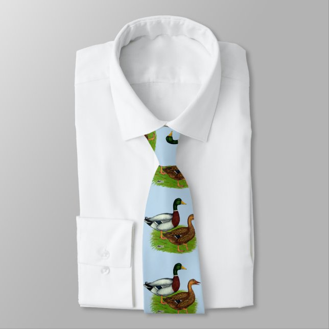 Mallard Drake und Duck Krawatte (Gebunden)