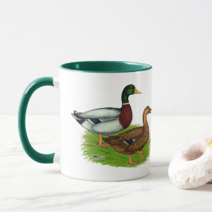 Mallard Drake und Duck Tasse