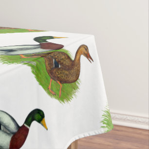 Mallard Drake und Ente Tischdecke
