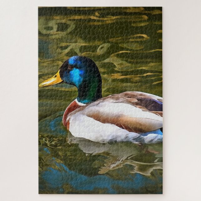 Mallard Duck Artistic Portrait (Vertikal)