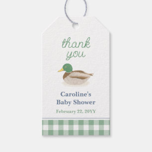 Mallard Duck Baby Duck Danke, dass Sie Hang Gesche Geschenkanhänger