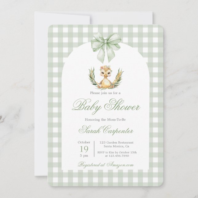 Mallard Duck Baby Shower Baby Shower Einladung (Vorderseite)