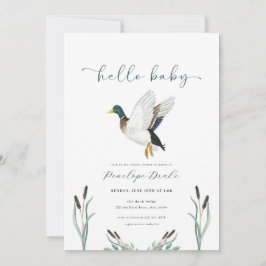 Mallard Duck Baby Shower Einladung