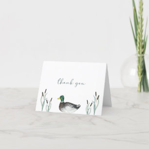 Mallard Duck Baby Showroom Danke Karte