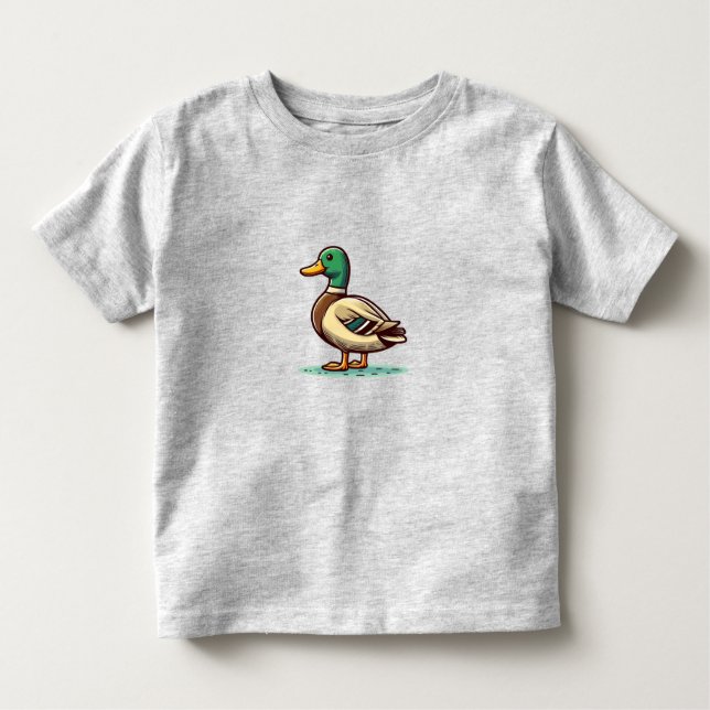 Mallard Duck bird Toddler Fine Jersey T - Shirt (Vorderseite)