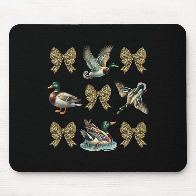 Mallard Duck Camouflage Camouflage Bow Duck Huntin Mousepad (Vorne)