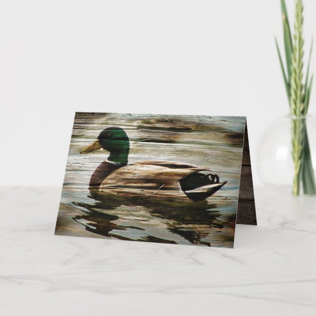 Mallard Duck Card Karte (Vorderseite)
