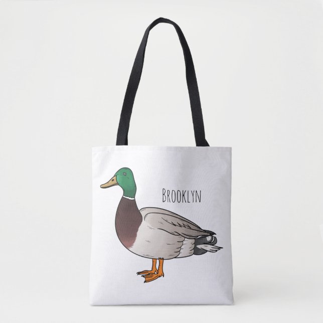 Mallard duck cartoon illustration  tasche (Vorderseite)