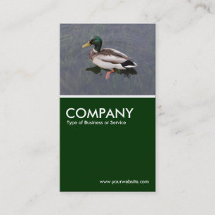 Mallard Duck - Dunkelgrün Visitenkarte