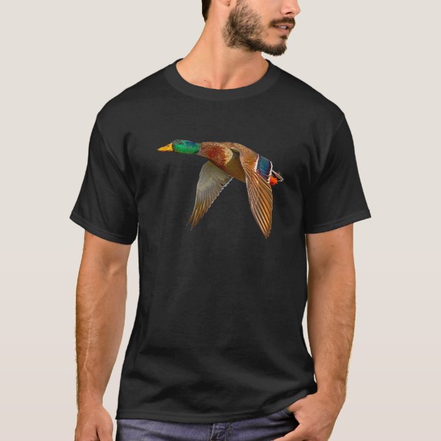 Mallard Duck Flying T-Shirt (Vorderseite)