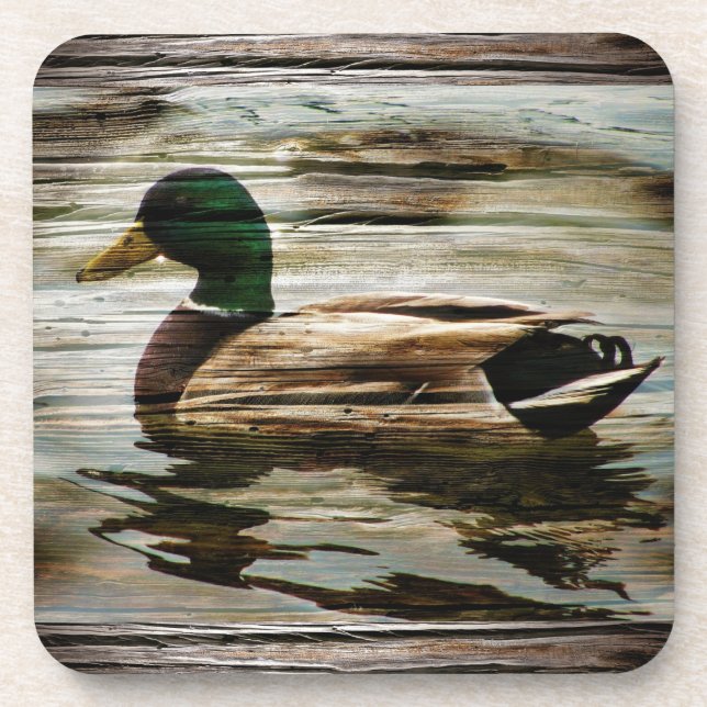 Mallard Duck Getränkeuntersetzer (Vorderseite)