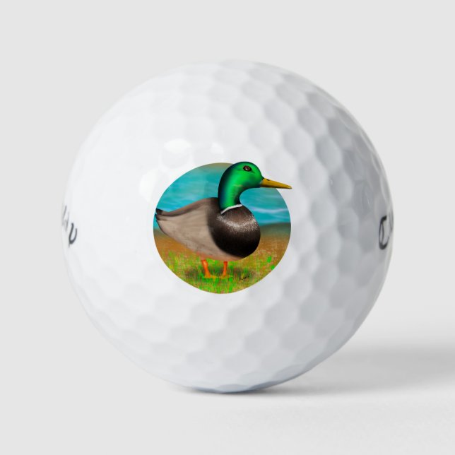 Mallard Duck Golfball (Vorderseite)